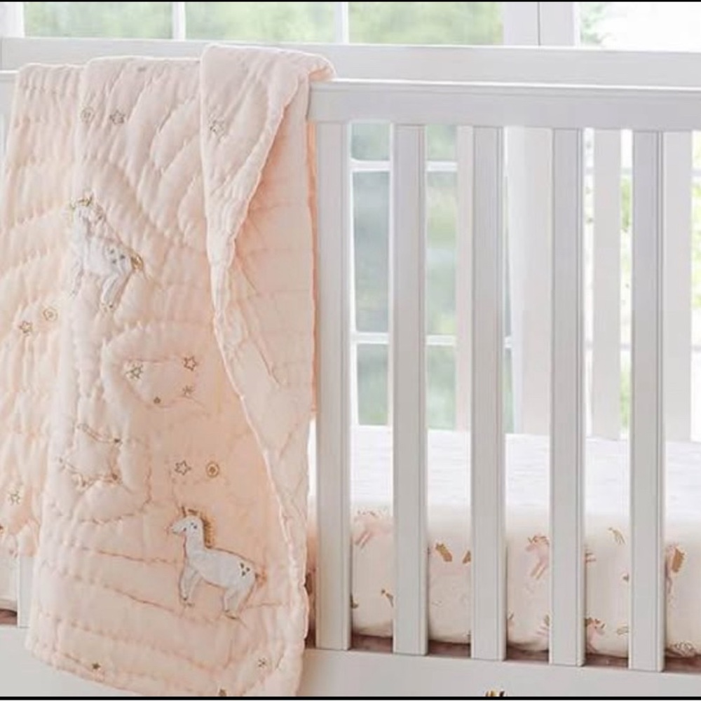 Pottery Barn Kids Unicorn Toddler Quilt